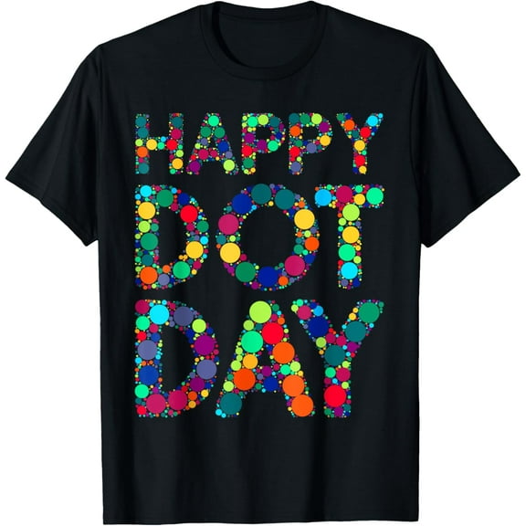 Dot Day 2025 Colorful Polka Dots Happy Dot Day Girls Dot Day T-Shirt
