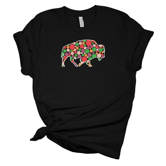 Dot Day Bison T-Shirt Tee, Bison Tshirt