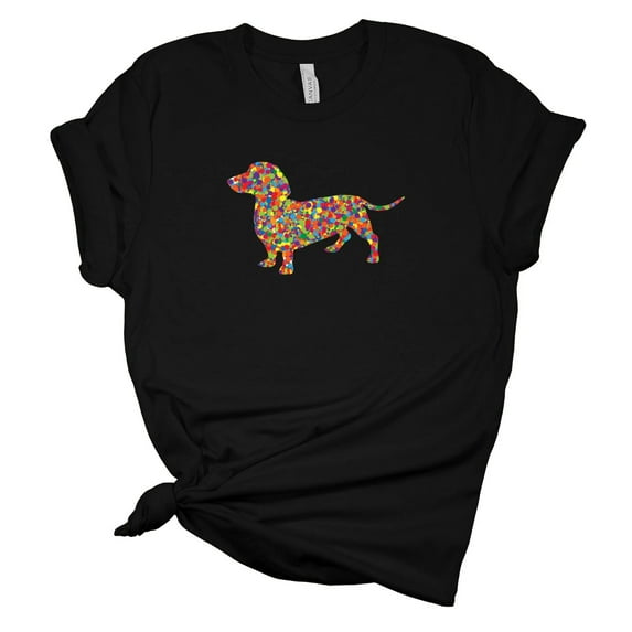 Dot Day Dachshund T-Shirt, Ladies Unisex Crewneck Shirt, Dachshund Gifts