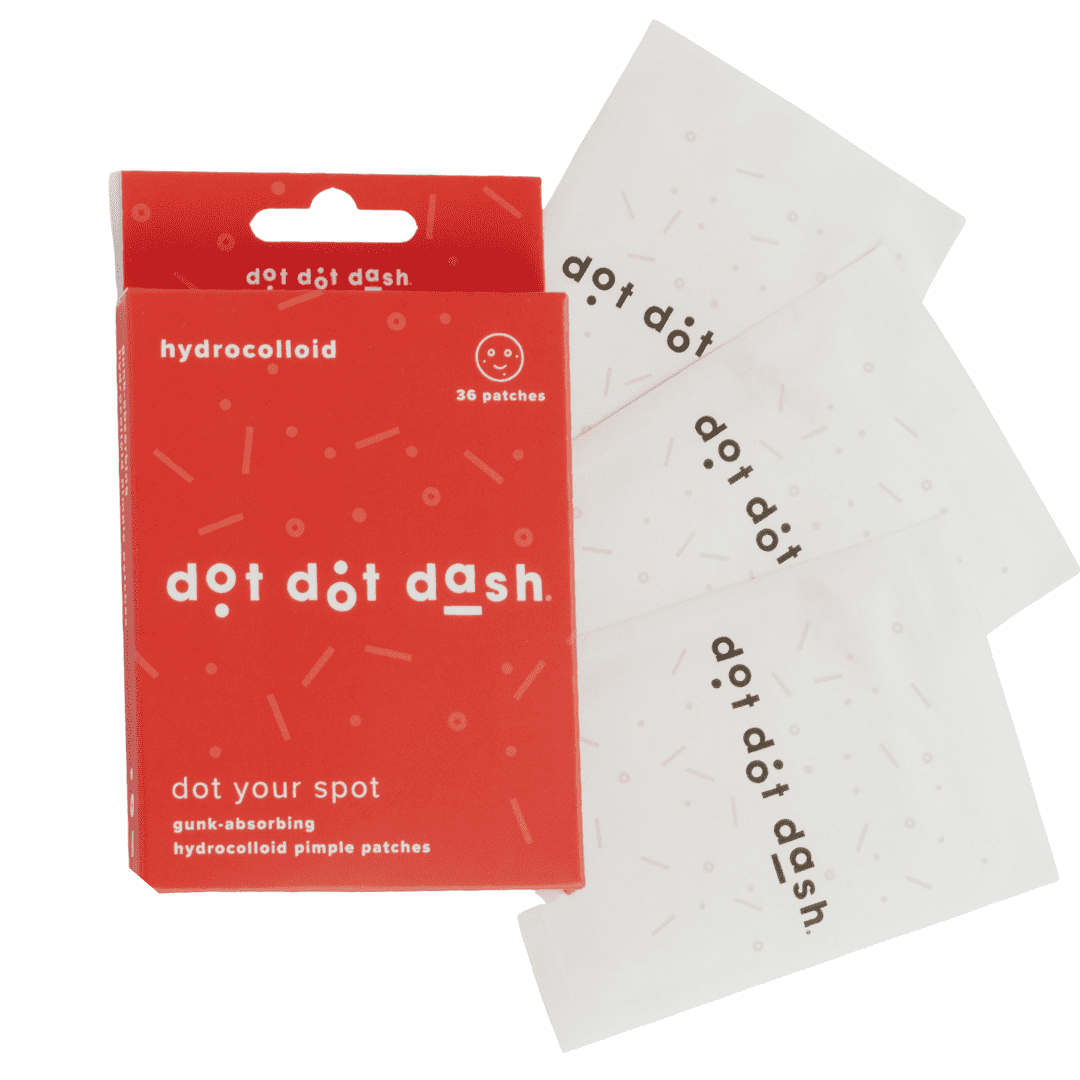Dot Dot Dash Dot Your Spot Hydrocolloid Acne Pimple Patches with Gunk
