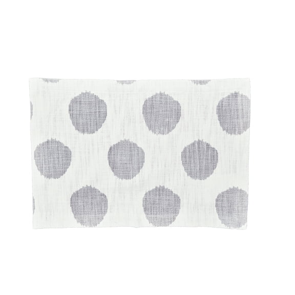 Dot Gray 100% Cotton Set of 6 Placemats 14" x 20"