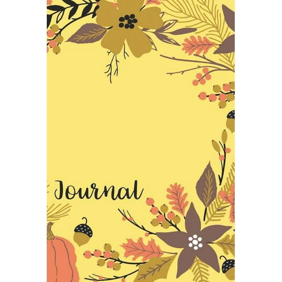 Dot Grid Journal: 110 Dot Grid Pages (Fall Floral)