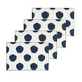 thumbnail image 1 of Dot Indigo 100% Cotton Set of 4 Placemats 14" x 20", 1 of 7