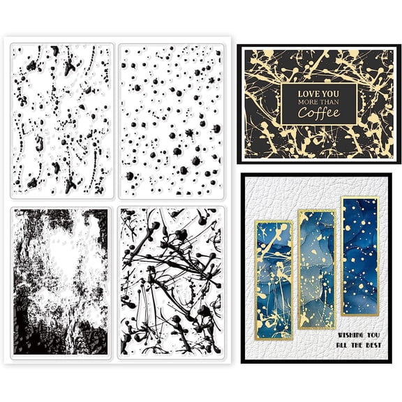 Dot Ink Clear Stamps Decorative Background Silicone Stamp 16x11cm/6.3x4.3inch for Cards Making DIY Scrapbooking Photo Journal Album Decoration for DIY