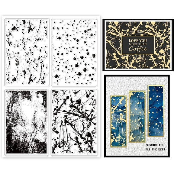 Dot Ink Clear Stamps Decorative Background Silicone Stamp 16x11cm/6.3x4.3inch for Cards Making DIY Scrapbooking Photo Journal Album Decoration