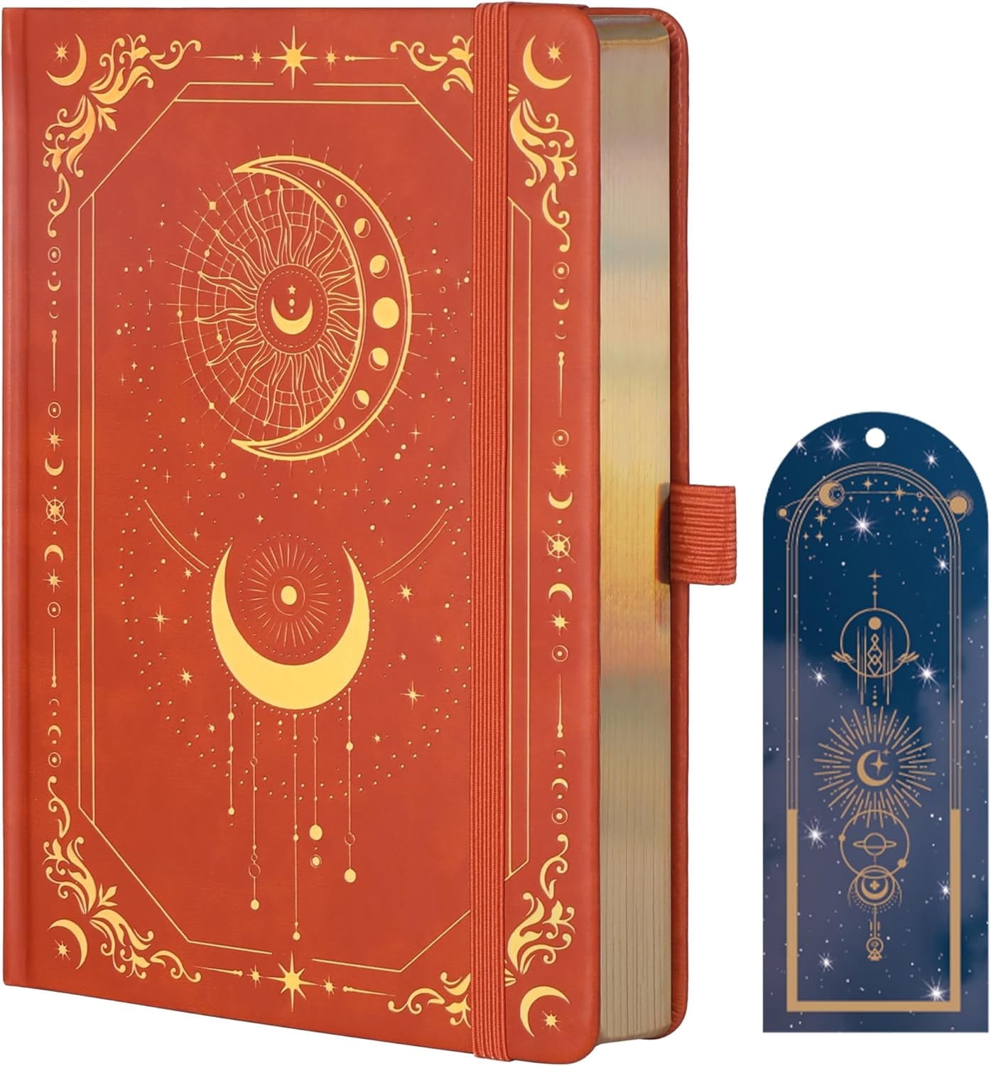 Dot Journal Hardcover A5 College Ruled Notebook 316 Numbered Pages for Writing
