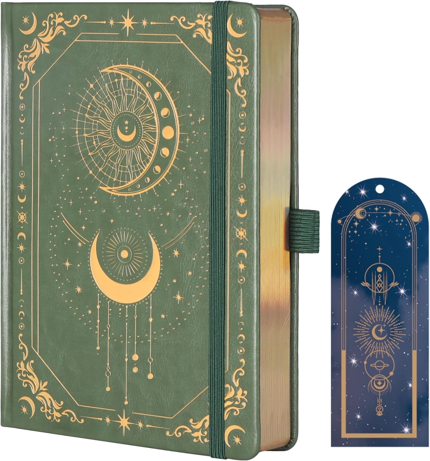 Dot Journal Hardcover A5 College Ruled Notebook 316 Numbered Pages for Writing
