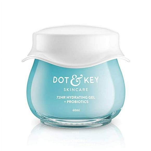 Dot & Key 72 HR HYDRATING GEL + PROBIOTICS 60 ml, with Hyaluronic Acid, Kombucha & Rice Water, Oil-Free, Non Comedogenic, Lightweight gel moisturizer, for all skin types