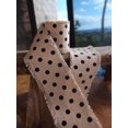 thumbnail image 1 of Dot Linen Ribbon-Gold,1 Inch Ribbon, 1 of 1