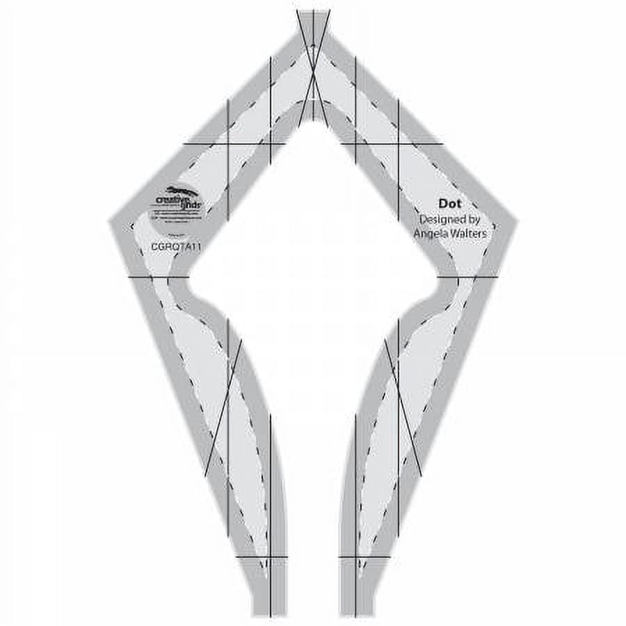 Dot Machine Quilting Template Ruler, Creative Grids