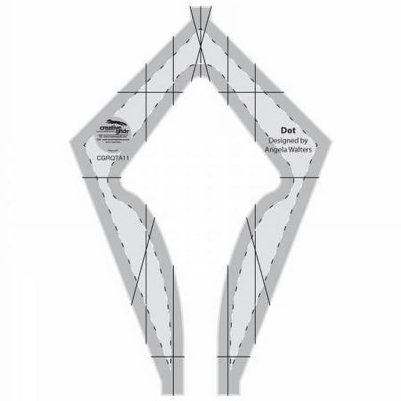 Dot Machine Quilting Template Ruler, Creative Grids
