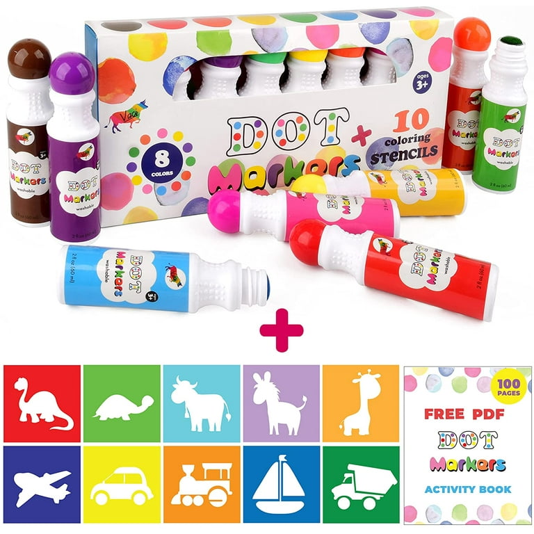 https://i5.walmartimages.com/seo/Dot-Markers-Kit-By-Vaci-8-Colors-Pack-Set-Paint-Marker-Washable-With-10-Coloring-Stencils-free-PDF-Activity-Book-Water-Based-Non-Toxic-Bingo-Kids-Tod_0271ccba-acc9-4ed5-85e2-5c7722d422ec.5873f9b9620ec360d57256aa3fe02034.jpeg?odnHeight=768&odnWidth=768&odnBg=FFFFFF