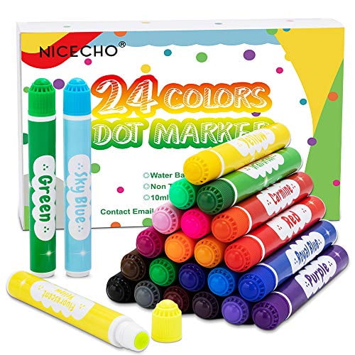 Dot Markers, Washable Dot Markers for Kids Toddlers & Preschoolers, 24