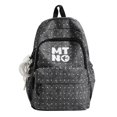 thumbnail image 1 of Polka Dots School Backpack, Multi-layer Backpack with Pendant, Spacious Bag for Shopping Work College, Black, 1 of 8