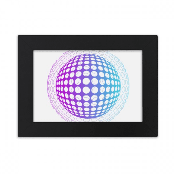 Dot Sphere Surrounded Closely Desktop Photo Frame Ornaments Picture Art Painting
