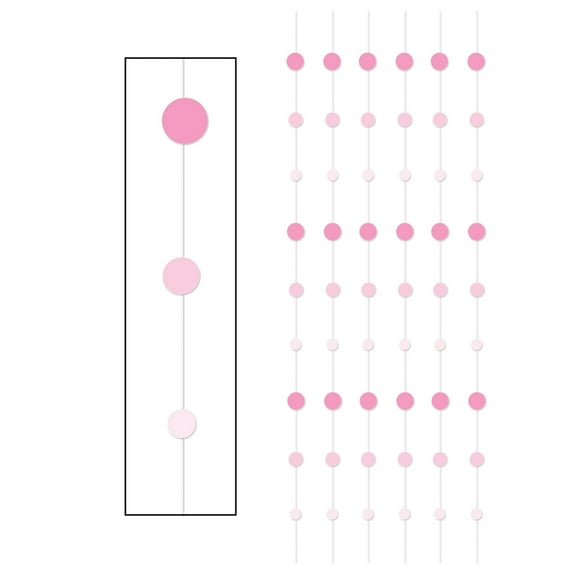 Dot Stringers 6'- 12 Pack(6 Per Package)- Pink
