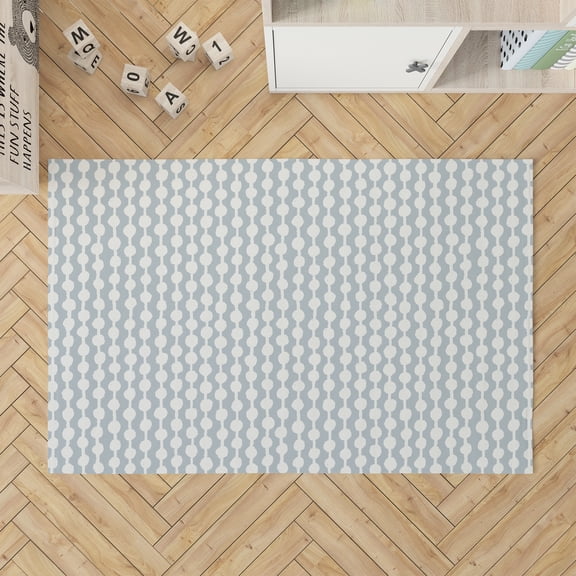 Dot Tied Slate Blue Kids Play Mat