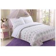 thumbnail image 1 of Dot on Flower 100% Hypoallergenic Cotton 2 piece Quilt Set Bedroom Quilt Bedding Twin Size purple, 1 of 8