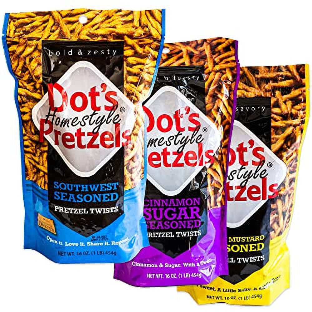 Dot's Cinnamon Sugar Pretzels Pack Dot's Southwest Flavored Sticks