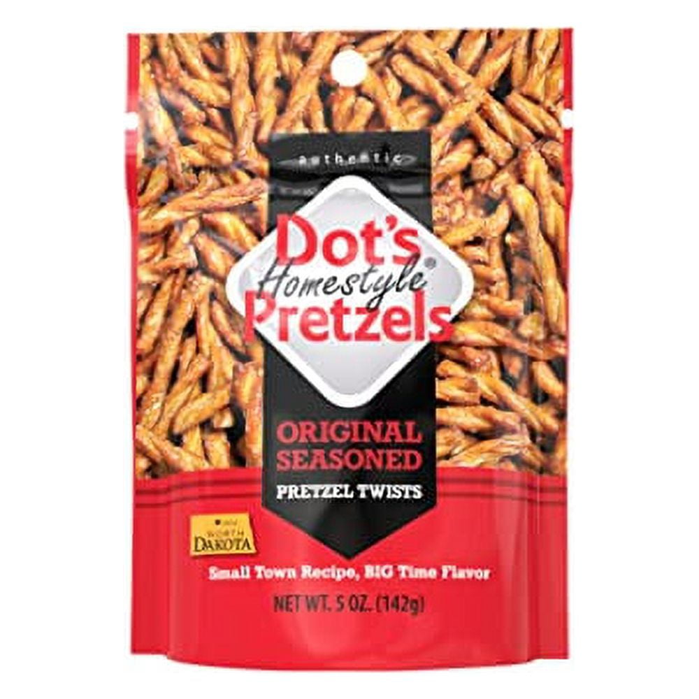 Dot's Homestyle Pretzels 5 Ounce Snack Size Individual Packs Seasoned