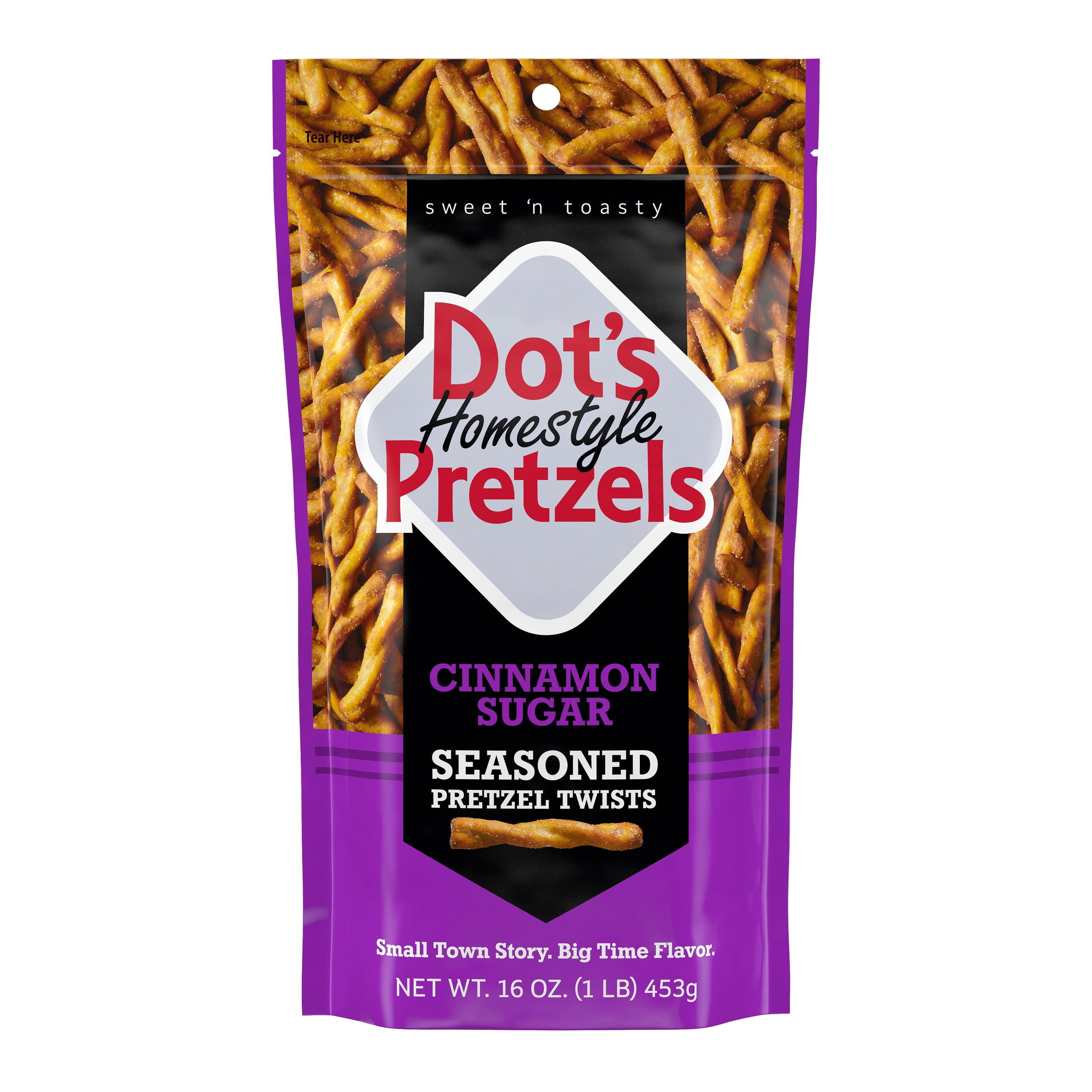 Dot's Homestyle Pretzels Cinnamon Sugar Seasoned Pretzel Twists, 16 oz