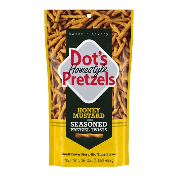 Dot's Pretzels Honey Mustard Seasoned Pretzel Twists Snack, 16 oz