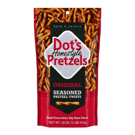 Dot's Homestyle Pretzels Original Seasoned Pretzel Twists Snack, 16 oz