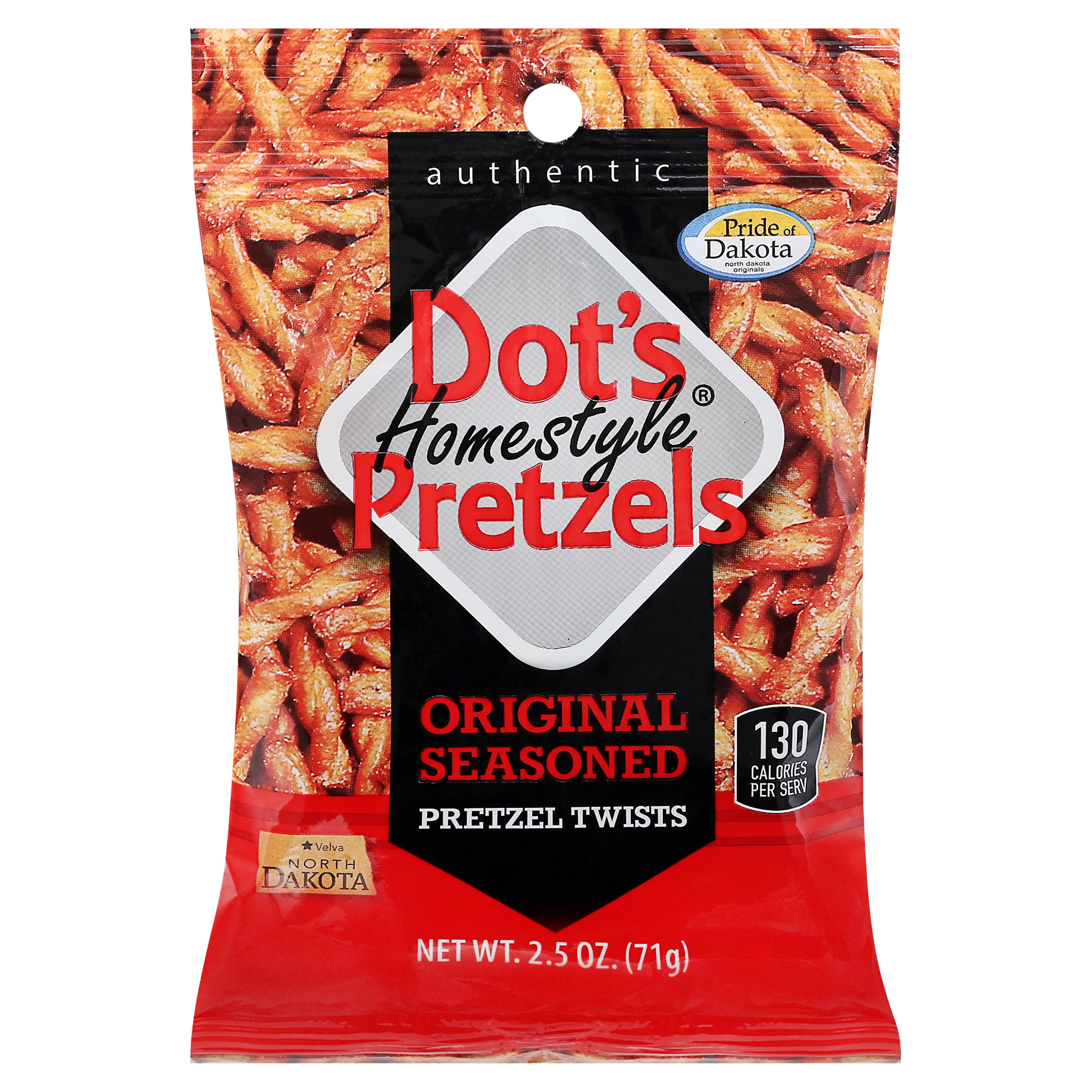 Dot's Homestyle Pretzels Original Seasoned Pretzel Twists, 2.5 oz, 12 Count
