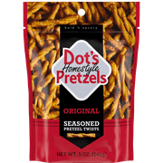 Dot's Homestyle Pretzels, Original Seasoned Pretzel Twists, 5 oz Snack Size Bag