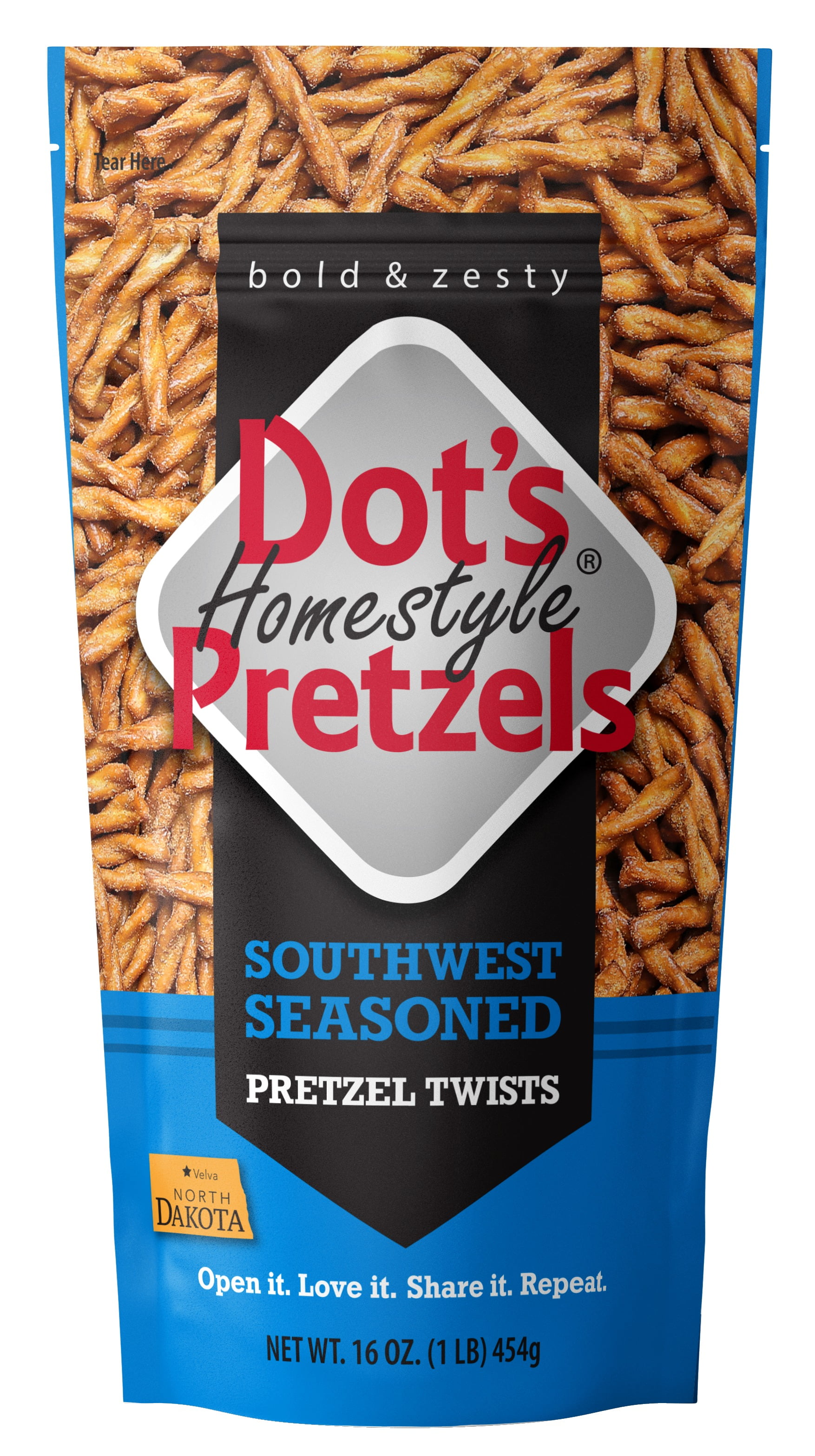 Dot's Homestyle Pretzels Southwest Seasoned Pretzel Twists, 16 oz