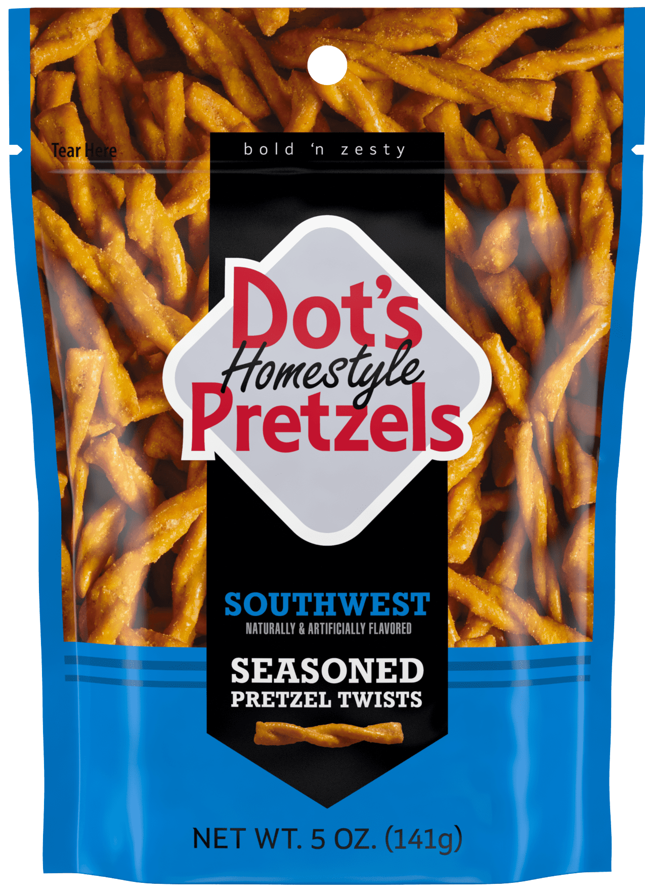 Dot's Homestyle Pretzels Southwest Seasoned Pretzel Twists, 5 oz