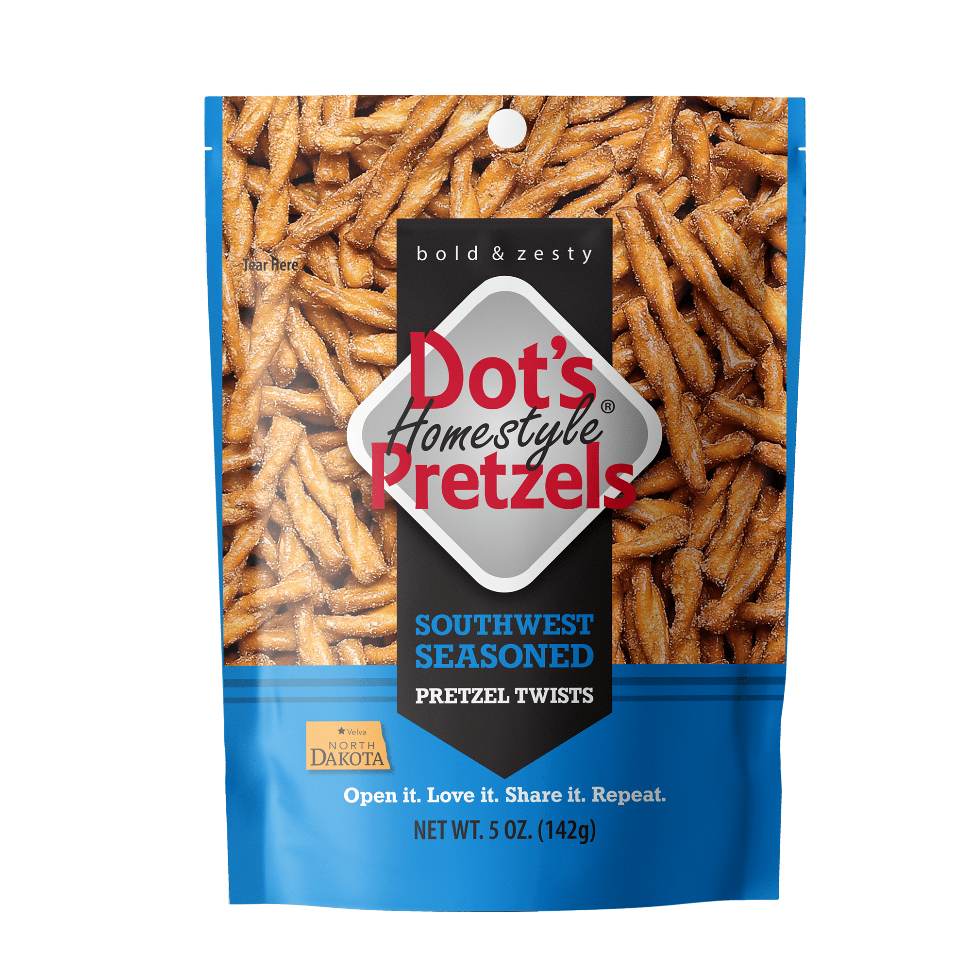Dot's Homestyle Pretzels Southwest Seasoned Pretzel Twists, 5 oz