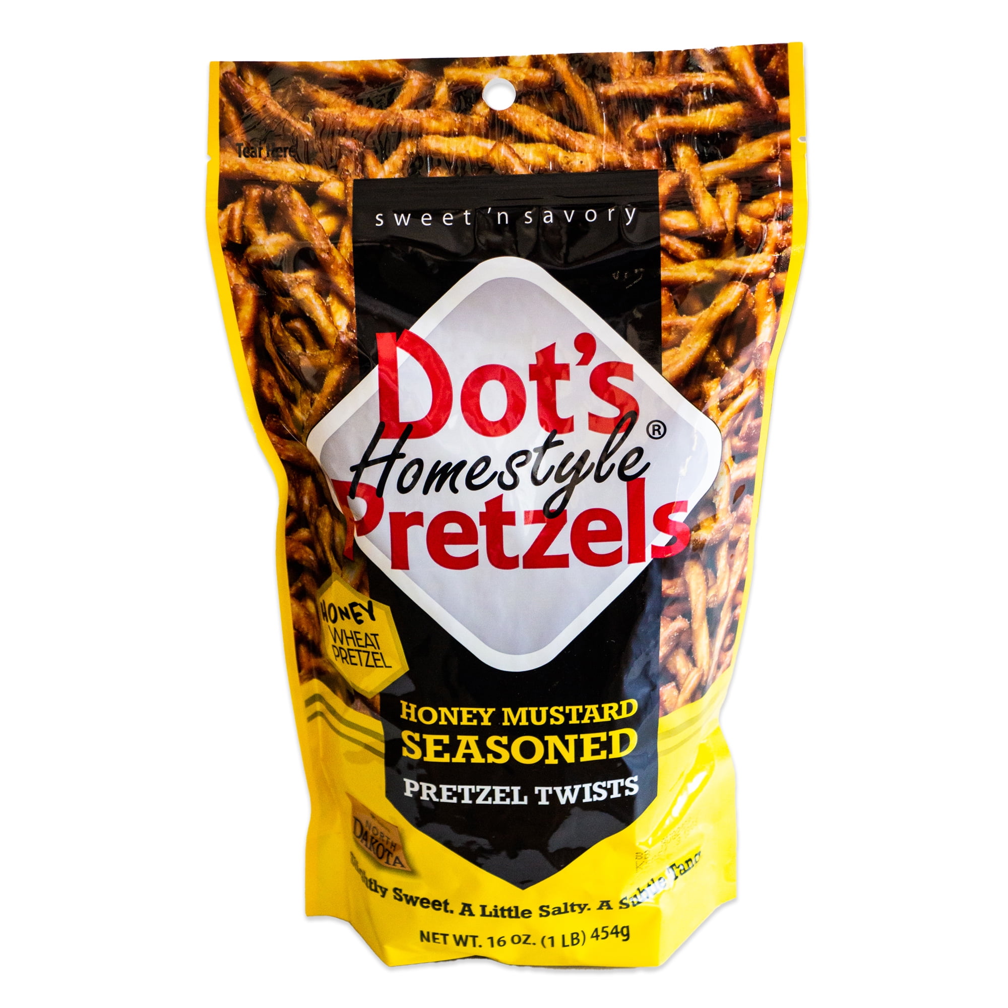 Dot's Honey Mustard Seasoned Pretzel Twist - Sweet and Tangy Mustard Honey Pretzel Sticks - 1, 16oz bag