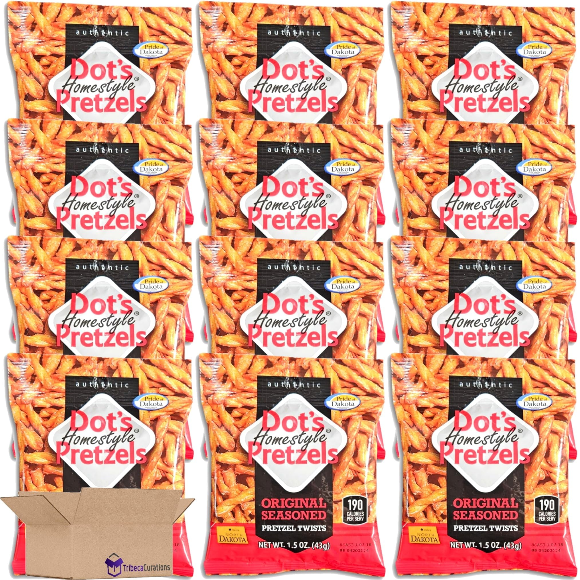 Dot's Pretzels Original Seasoned Pretzel Twists Value Pack Bundled by