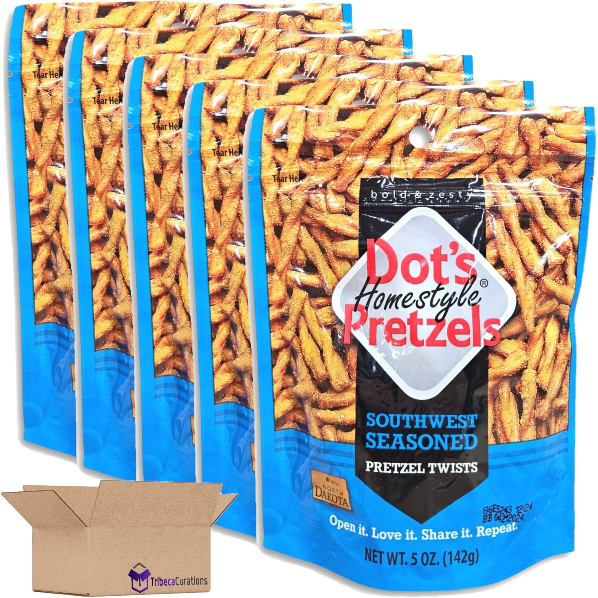 Dot's Pretzels Southwest Seasoned Pretzel Twists Value Pack Bundled