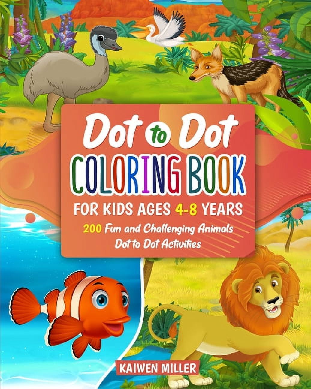 Dot to Dot Coloring Book for Kids Ages 48 Years