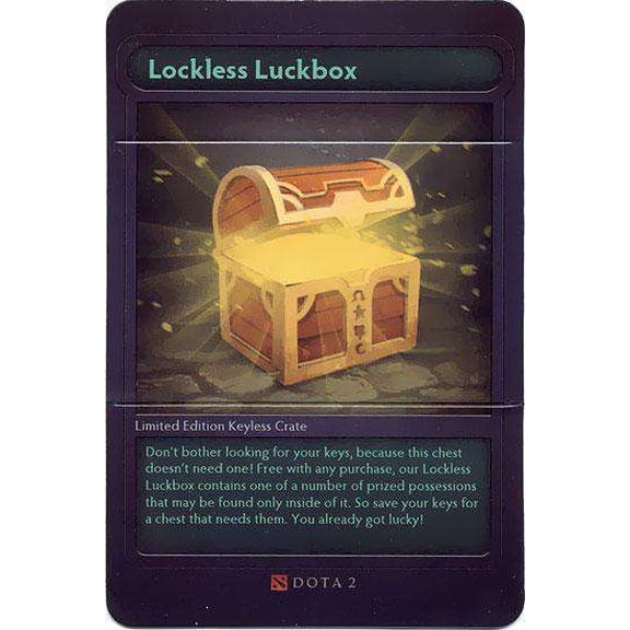 Dota 2 Series 1 Lockless Luckbox Code Card (No Packaging)