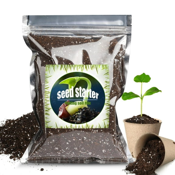 Doter Organic Seed Starter Premium Potting MVR1Soil Mix 1qt, All Natural Seed Starter Mix for Fast Germination and Vigorous Seedlings with Strong Root Systems