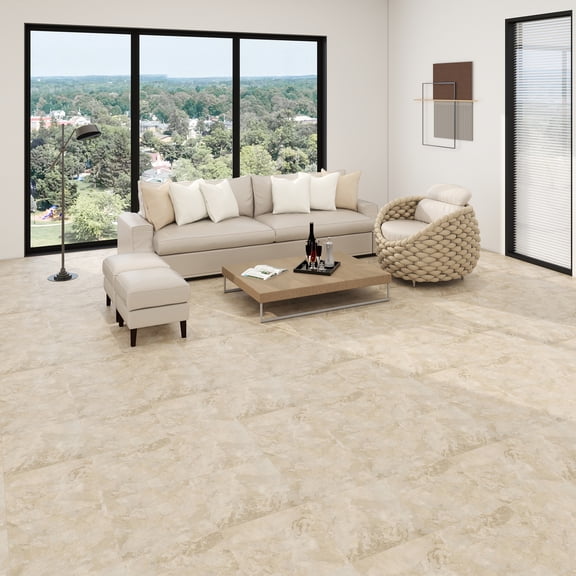 Dotfloor 6 Mil x 12 Inch Wide x 12 Inch Long, Self-Adhesive Waterproof Vinyl Tiles, Suitable for Kitchens, Basements, Laundry Rooms, Easy DIY, Glue-Free Self-Adhesive Tiles,30-Pack 30Sq Sel