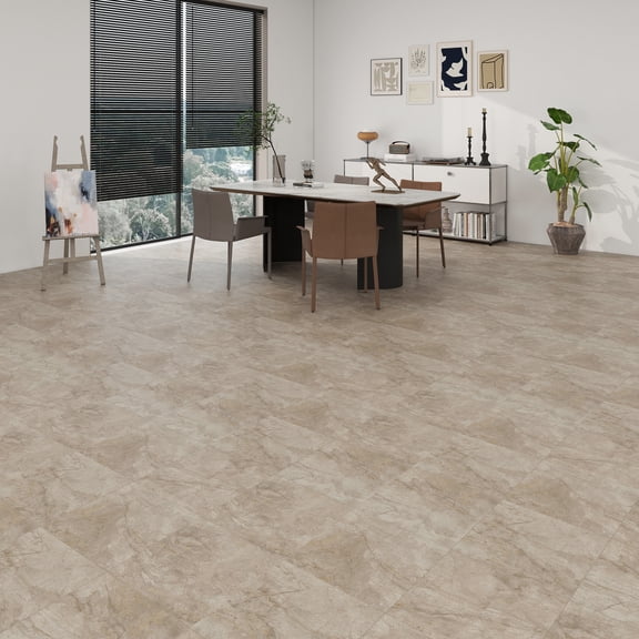 Dotfloor 6 Mil x 12 Inch Wide x 12 Inch Long, Self-Adhesive Waterproof Vinyl Tiles, Suitable for Kitchens, Basements, Laundry Rooms, Easy DIY, Glue-Free Self-Adhesive Tiles,30-Pack 30Sq Sel