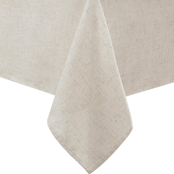 Dothan Luxury Linen Blend Tablecloth for Formal Dining, Holiday, Wedding or Party, 60" x 144", Taupe