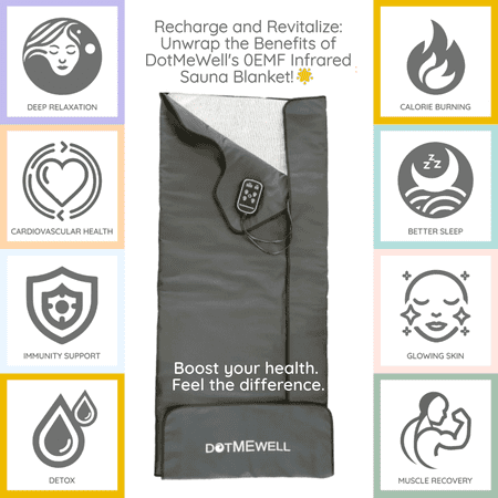 Dotmewell Infrared Sauna Blanket - Detox, Weight Management and Relaxation (1 Count)