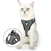 Dotoner Air-Mesh Breathable Escape Proof Kitten Harness, Gray, XS (10" to 12" Chest Size)