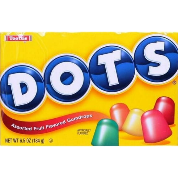 Dots Assorted Flavors Gumdrops Candy 6.5 Oz (Pack of 6)