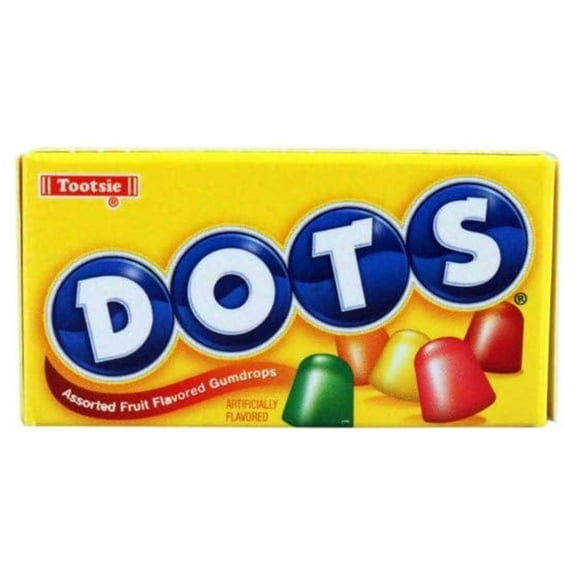 Dots Assorted Fruit Flavored Gumdrops - 6.5 oz. Theater Box (Pack of 4)