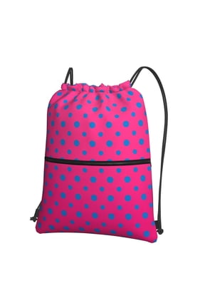 Dots Blue Spots Pattern Drawstring Backpack Bag Water Resistant Yoga Shopping Cinch Bag Sackpack For Men Women