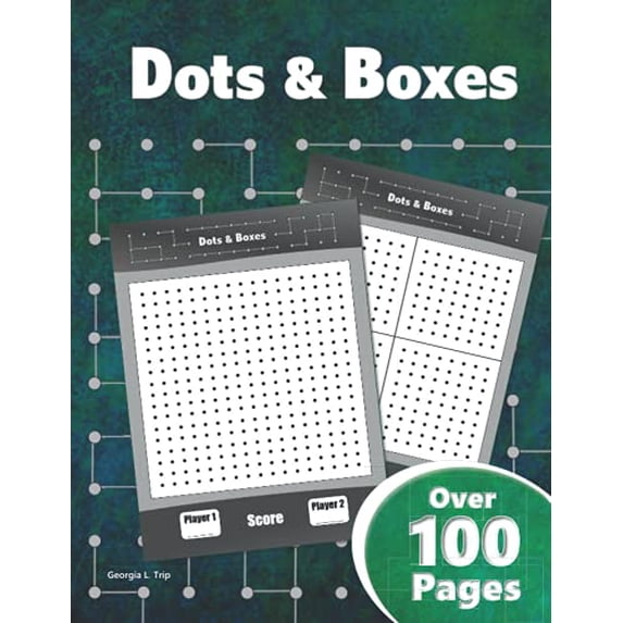 Pre-Owned Dots & Boxes - Over 100 Pages: A Classic Strategy Game - Large and Small Playing Squares - Big Book: Dot to Dot Grid, Game of Dots, Boxes, Dot and Line, Pigs in Paperback