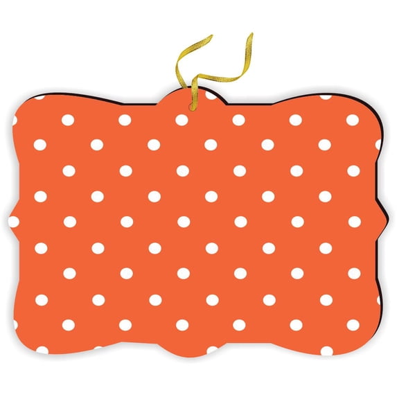 Dots Circles Orange - for Car Interior Rear View Mirror Hanger Car Accessories Interior Decoration Hanging Ornament Fancy Christmas Tree Ornament for Christmas