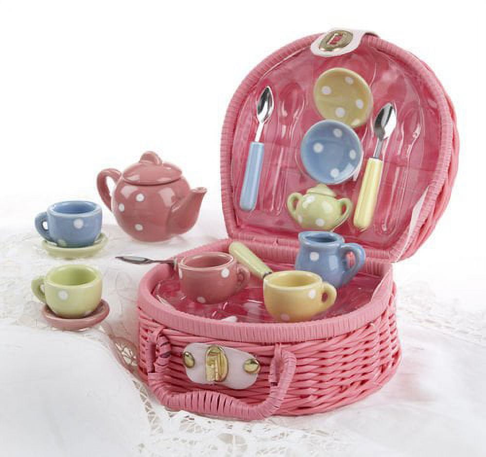 Delton Polka Dot Toy Tea Set