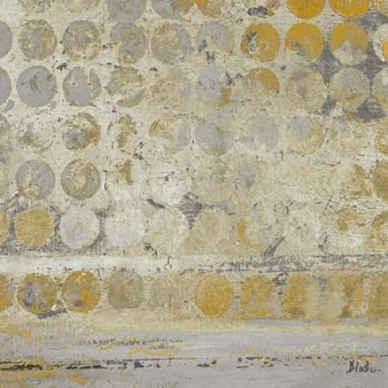 Dots on Gold Canvas Art - Patricia Pinto (24 x 24)